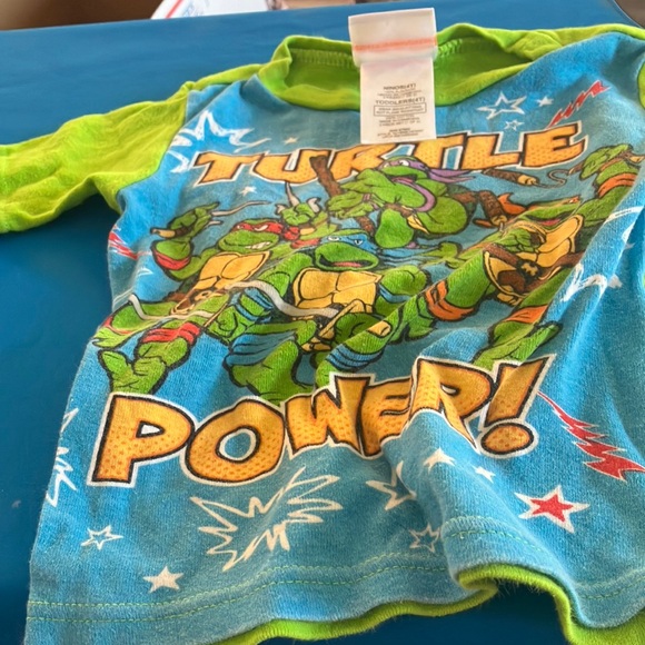 Nickelodeon Teenage Mutant Ninja Turtles short  Sleeve sleep Shirt 4t - Picture 1 of 5